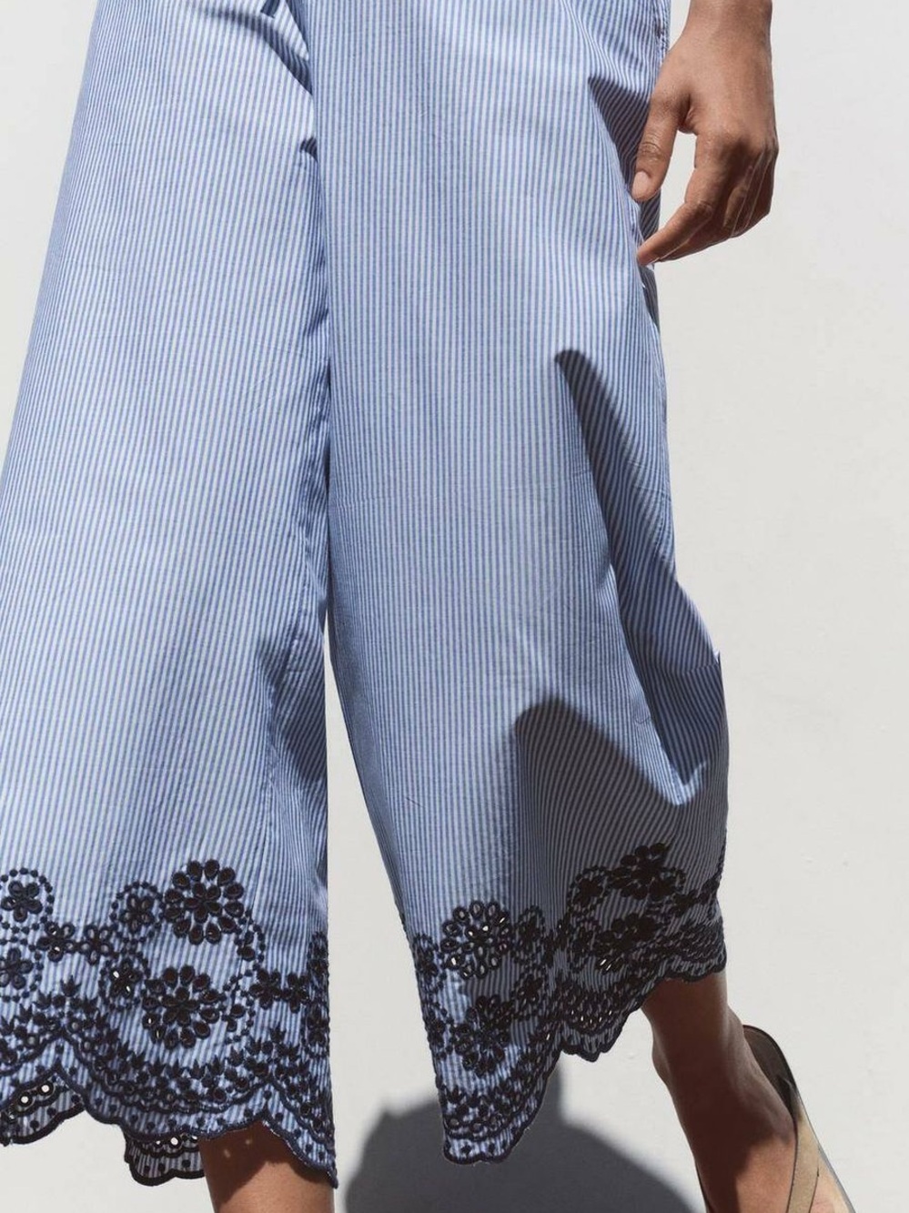 Zara striped & patterned pants (women's size small)